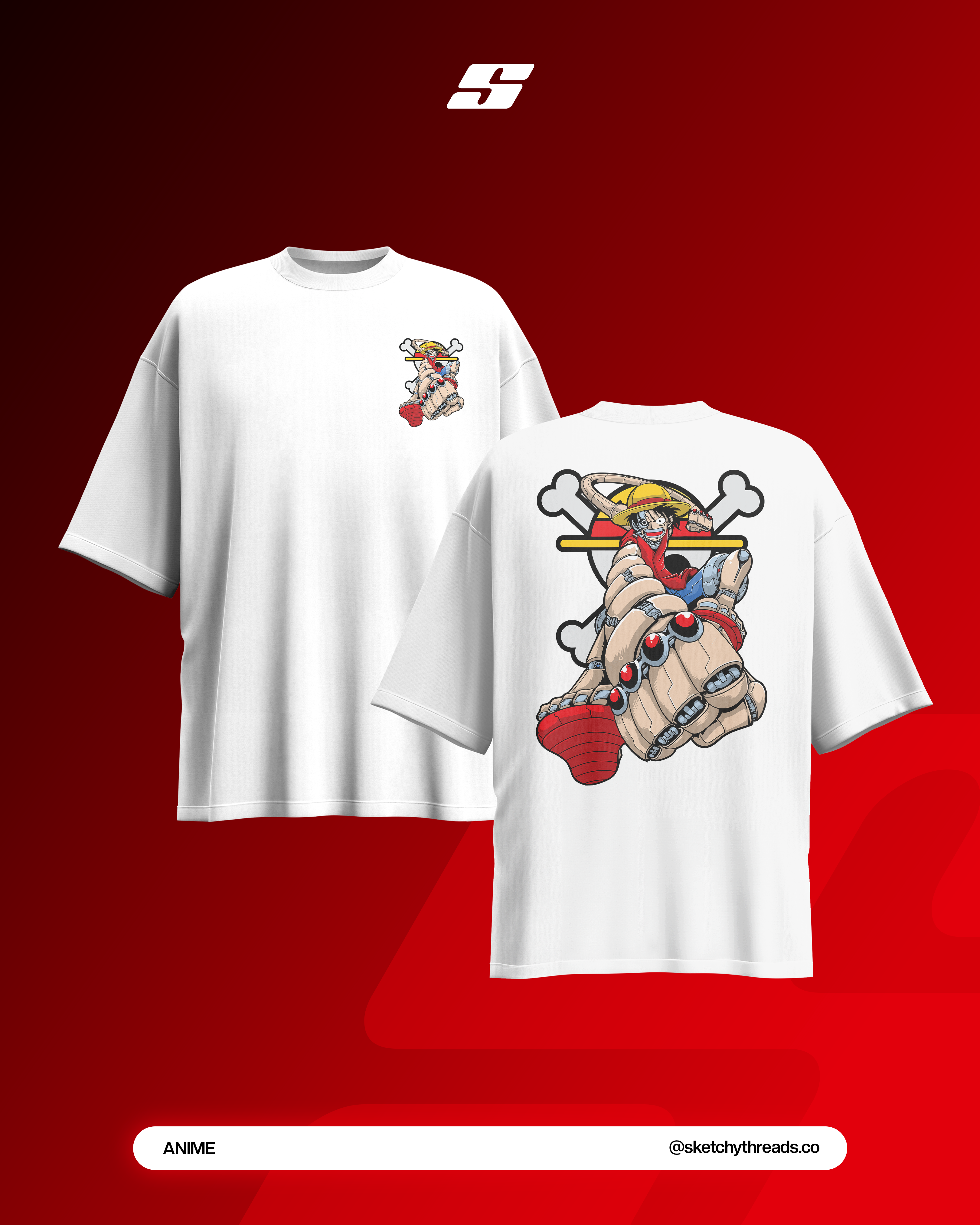 One Piece Luffy Oversized Tee