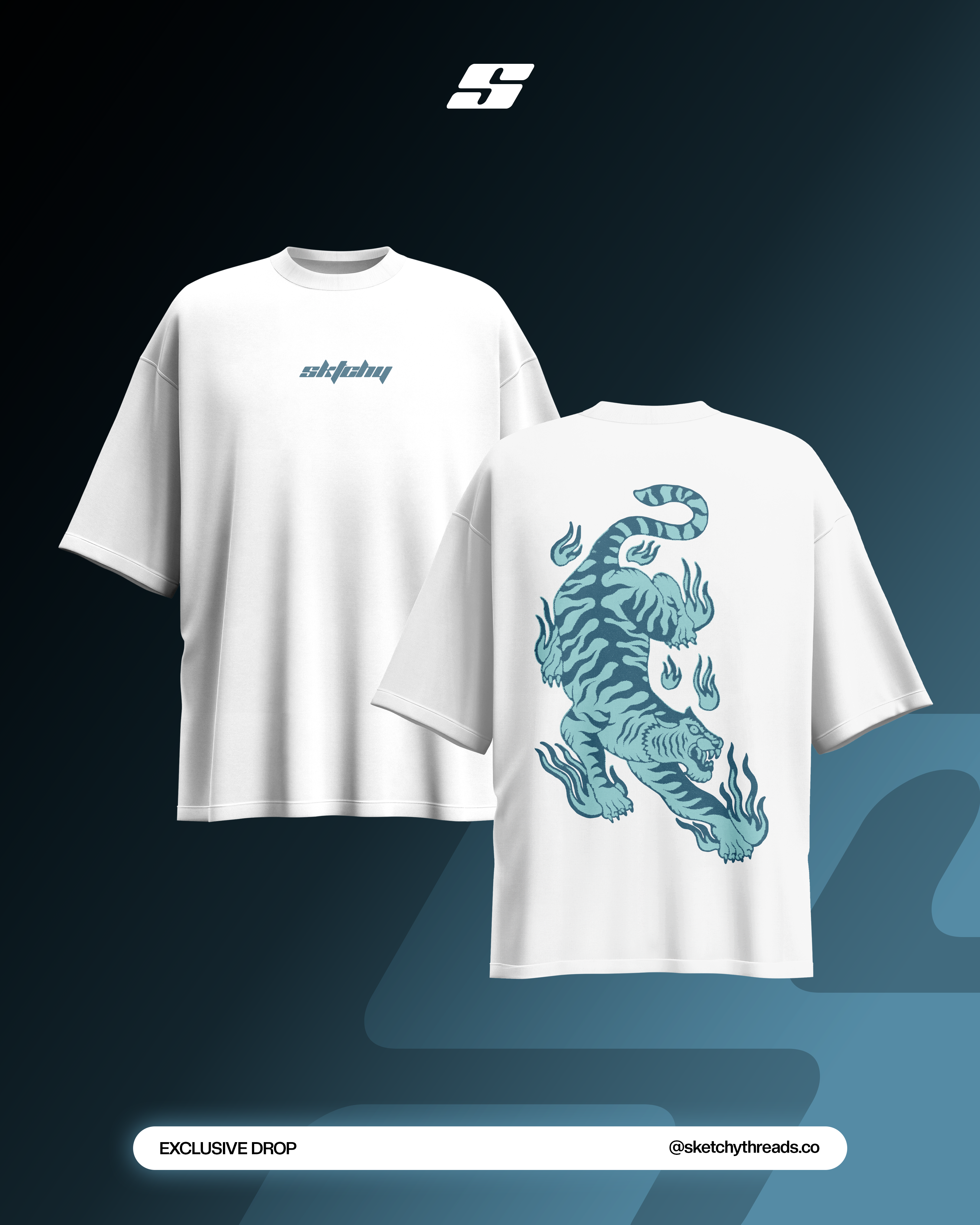 Phantom Tiger Oversized Tee