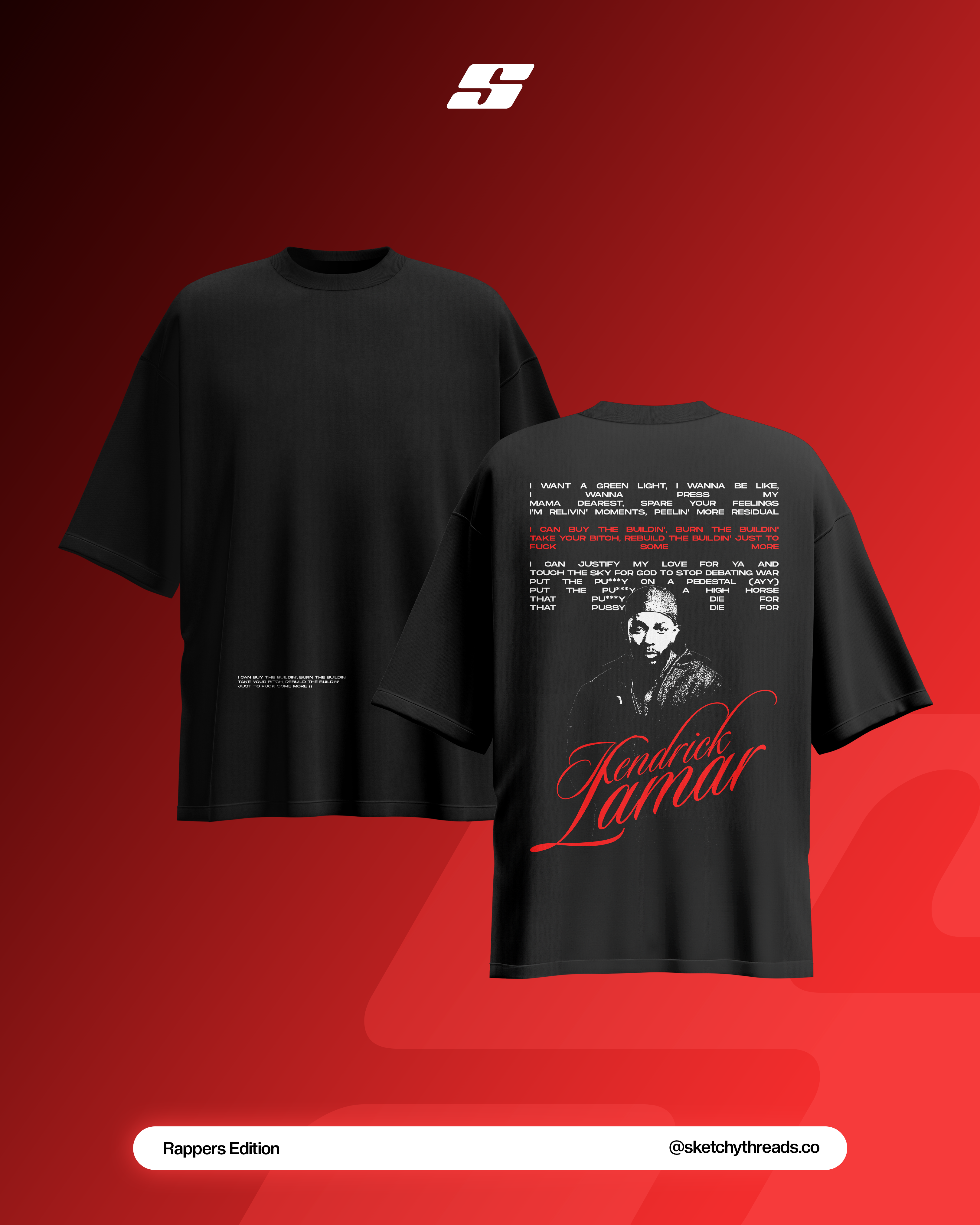 Kendrick Lamar - Goosebumps Oversized Tee